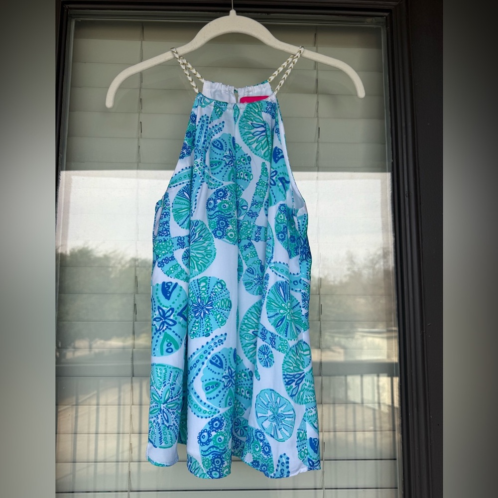 Lilly Pulitzer for Target Beach Blue and Green Tank Top